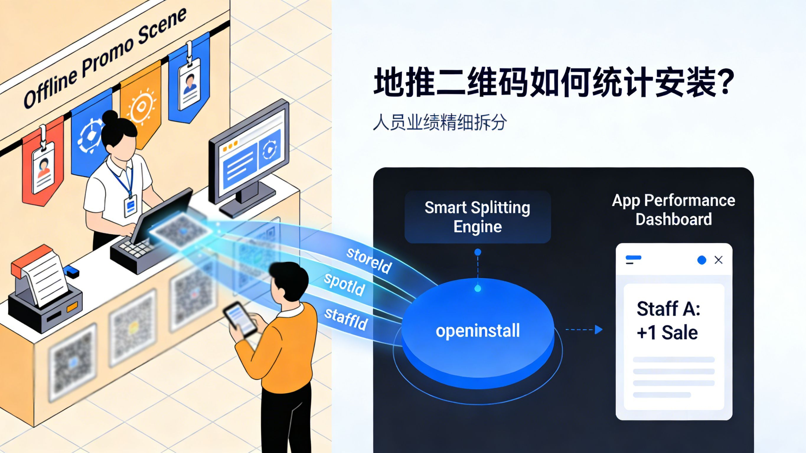 利用openinstall智能拆分引擎将线下地推二维码扫码数据精准解析为导购人员业绩结算的封面插图