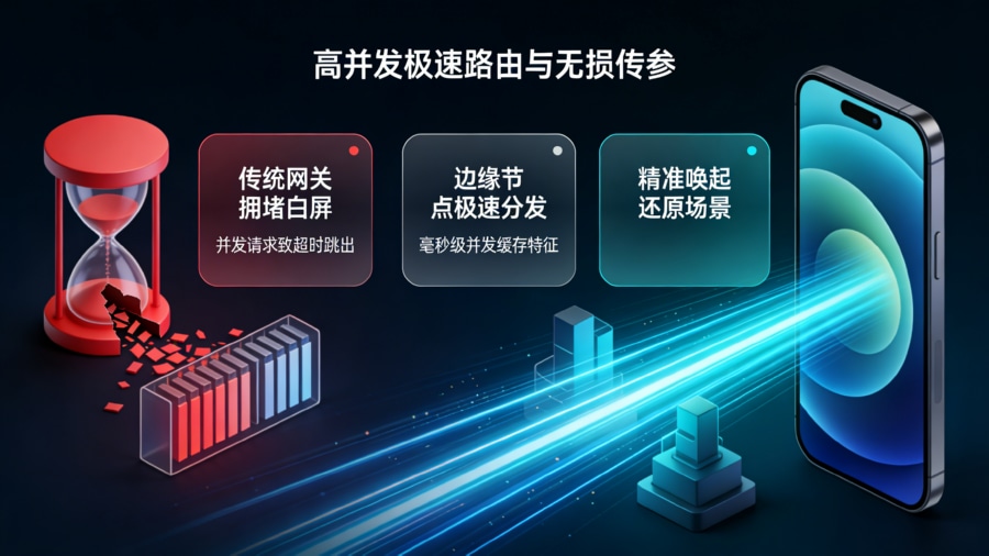 高并发流量下App归因的传统网关拥堵与边缘节点DeepLink极速路由对比