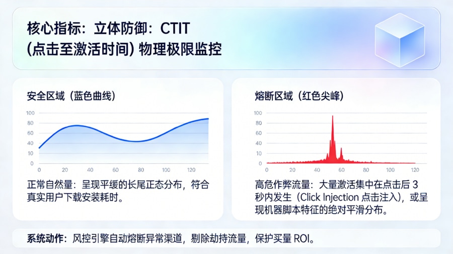 多维立体防御体系：CTIT 点击至激活时间分布与防作弊熔断监控看板