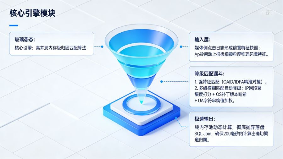 App激活特征提取与归因系统中台内存级秒级匹配算法架构