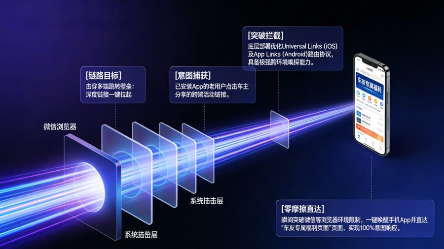 利用 Universal Links 与 App Links 深度链接技术实现跨环境一键拉起与场景还原