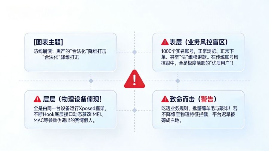 电商业务规则防线失效与黑灰产利用改机工具伪造底层设备特征的降维打击威胁模型