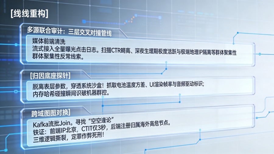 多源数据联合审计三层过滤交叉对撞管线与时空悖论逻辑撕裂发现图