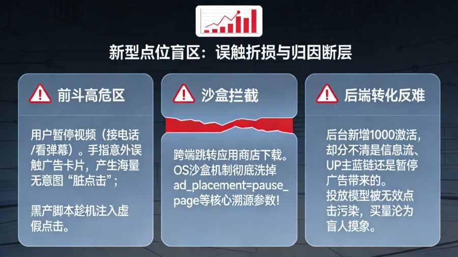 App 在 B 站暂停广告买量时遭遇的用户误触折损、机器刷量污染与应用商店沙盒参数抹除归因黑盒模型