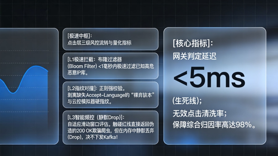 openinstall 归因中台点击层 L1-L3 多级风控规则引擎流转时序与核心防御量化指标看板