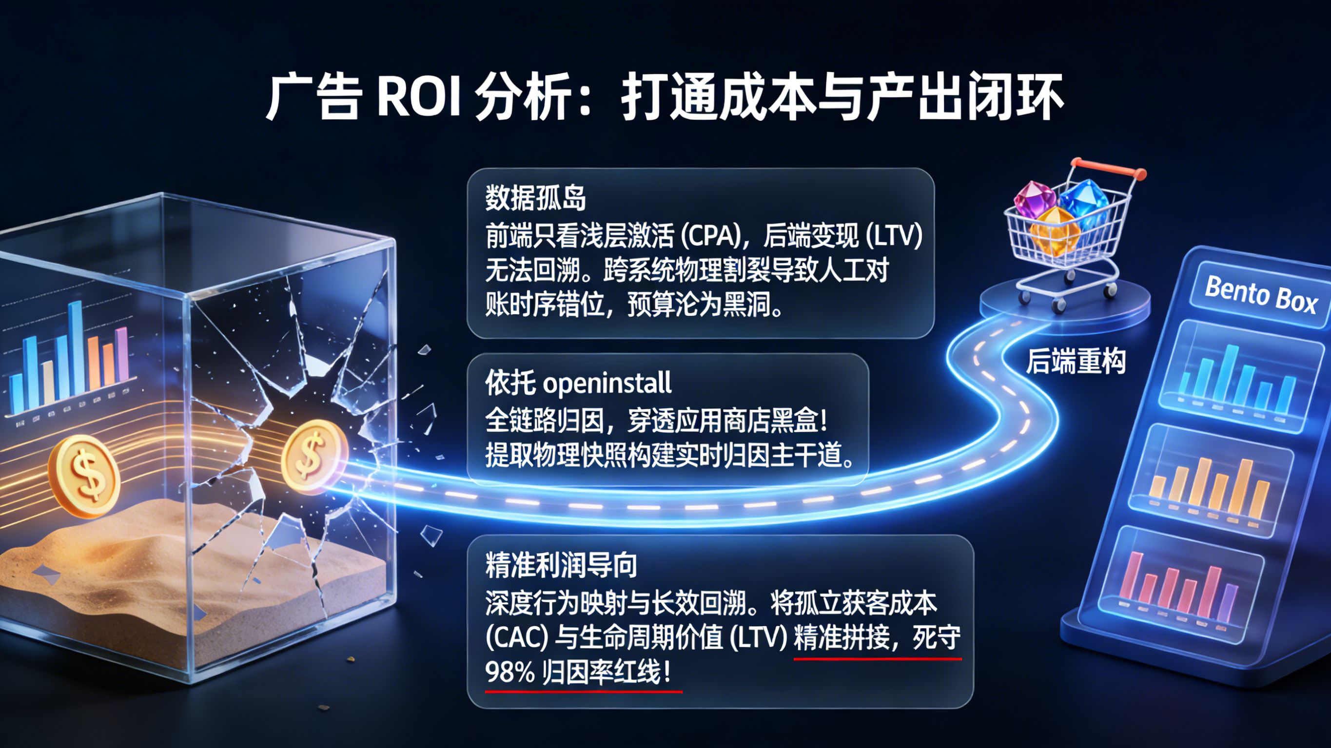 广告 ROI 分析怎么做：用 openinstall 数据打通前端消耗与后端变现闭环全景图