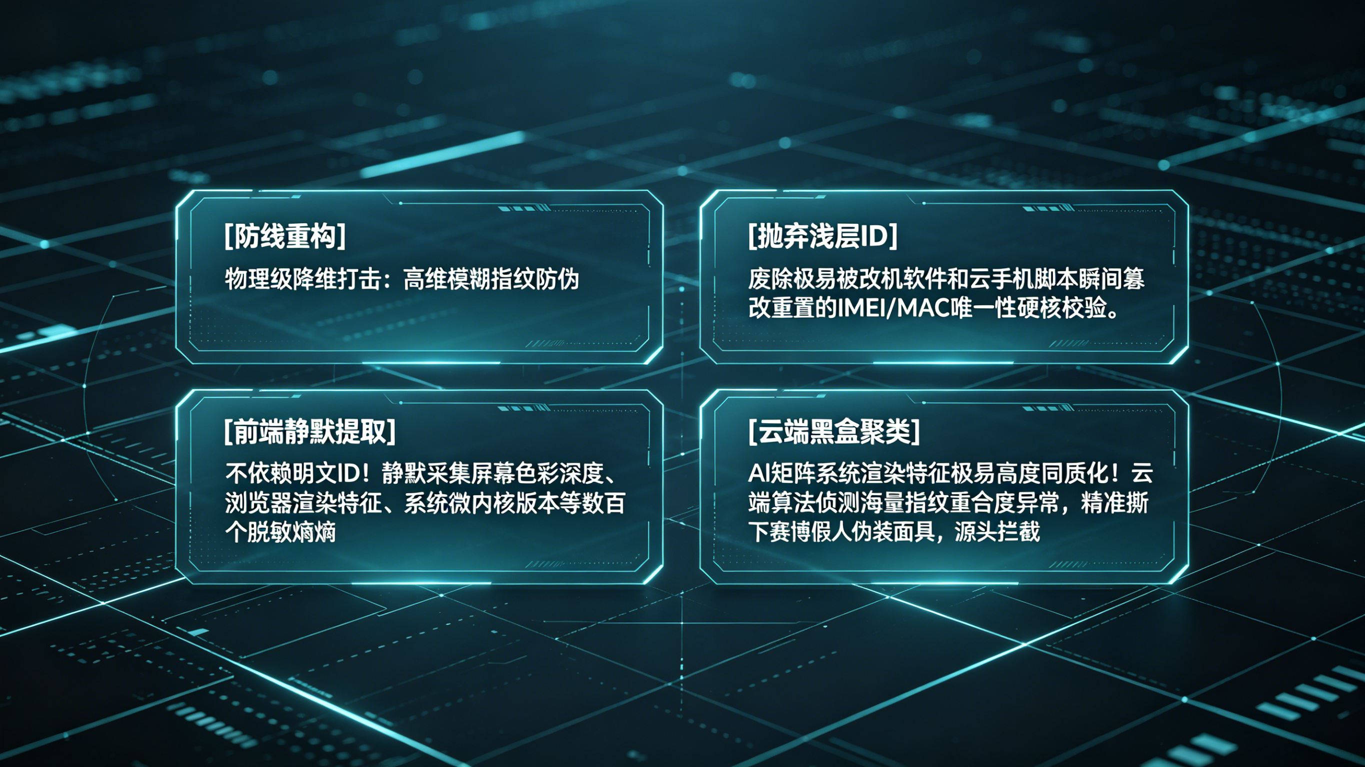 应对 AI 篡改设备参数：端云协同脱敏高维模糊指纹提取与匹配防伪架构