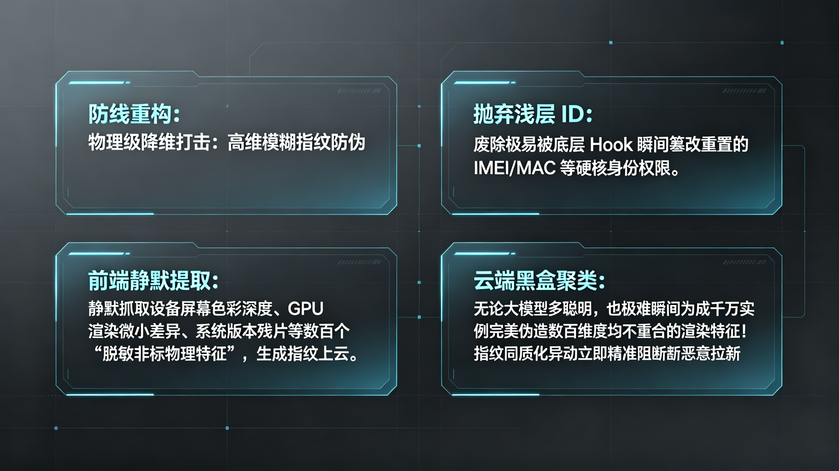 抛弃浅层 ID 的云端模糊指纹聚类架构