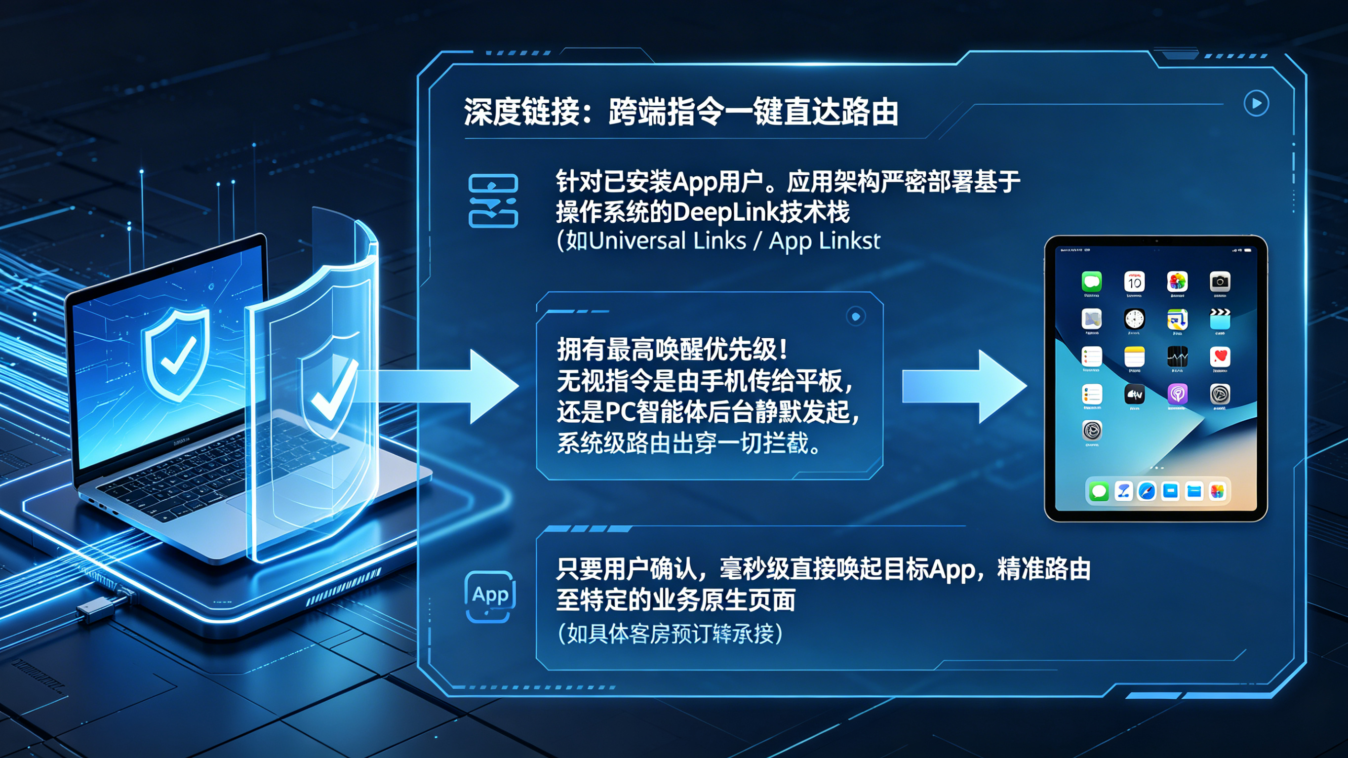 基于底层协议的无视跨端阻碍瞬间唤醒与精准路由