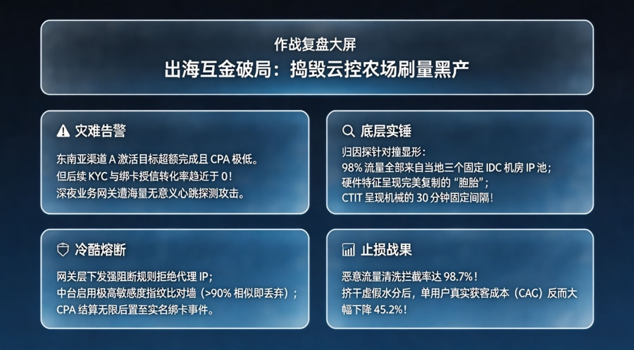 互金 App 捣毁出海&ldquo;云控农场&rdquo;刷量黑产复盘看板