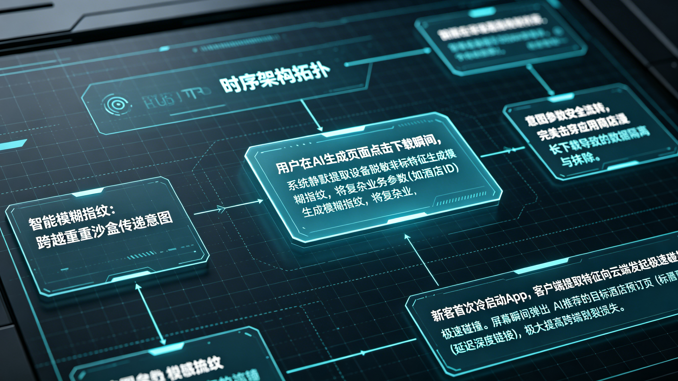 智能模糊指纹传递意图跨越应用商店黑盒架构