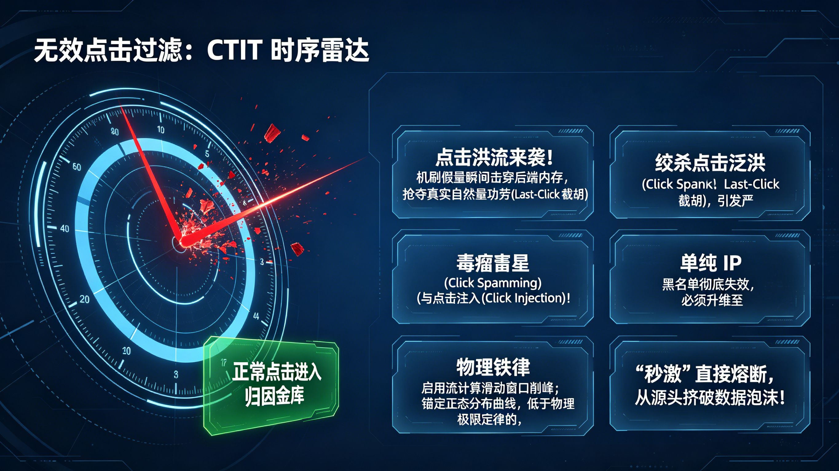 无效点击过滤与 CTIT 时序拦截底层逻辑全景图