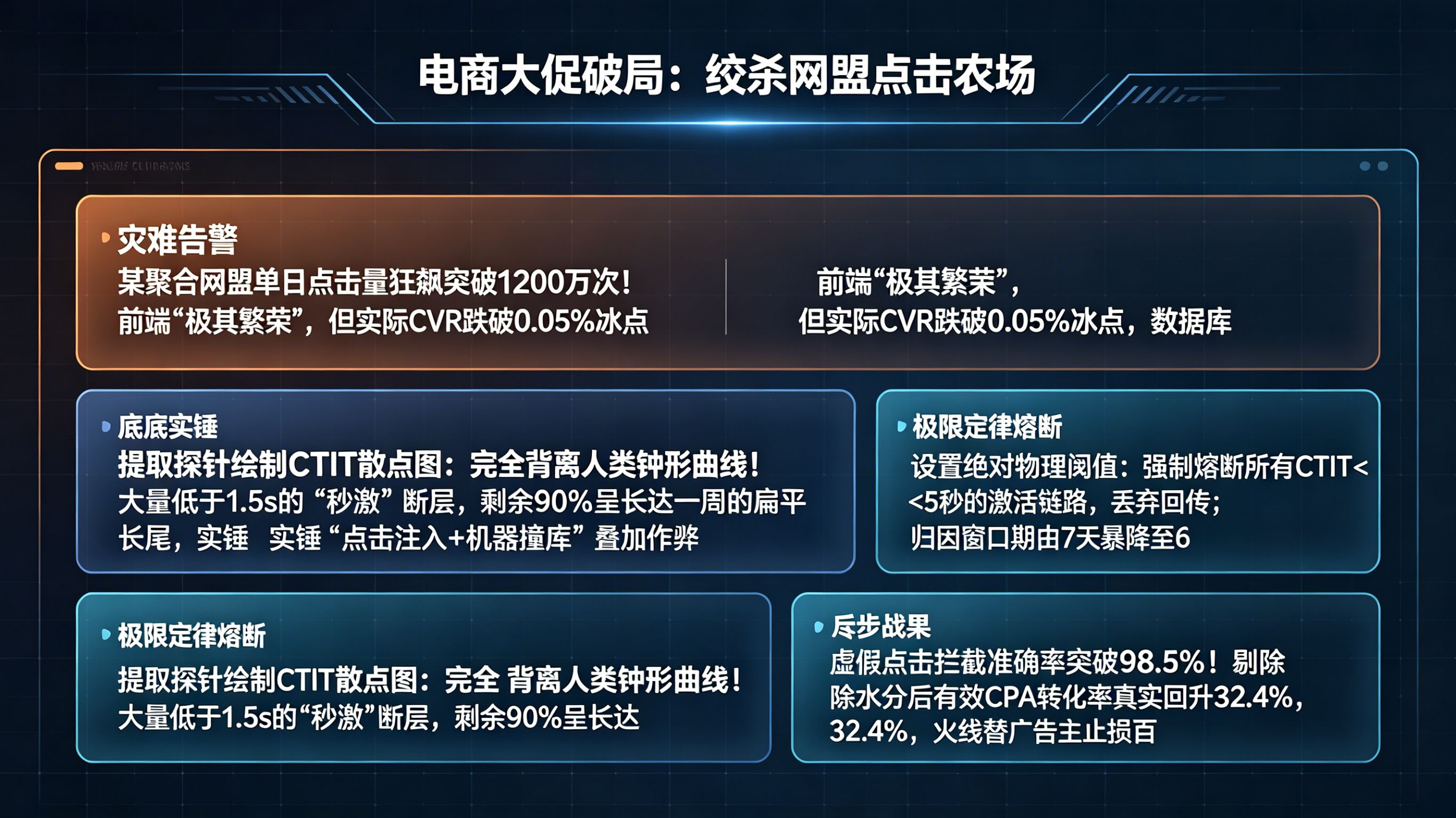 电商大促绞杀&ldquo;网盟点击农场&rdquo;黑产排障复盘看板