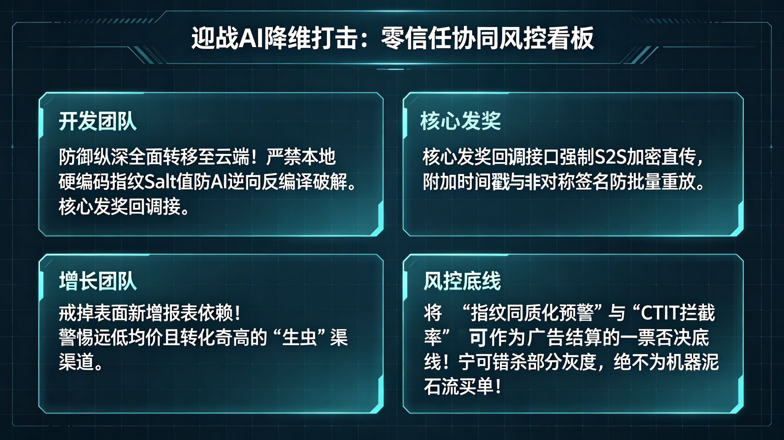 开发与增长团队应对 AI 降维打击的风控重构看板