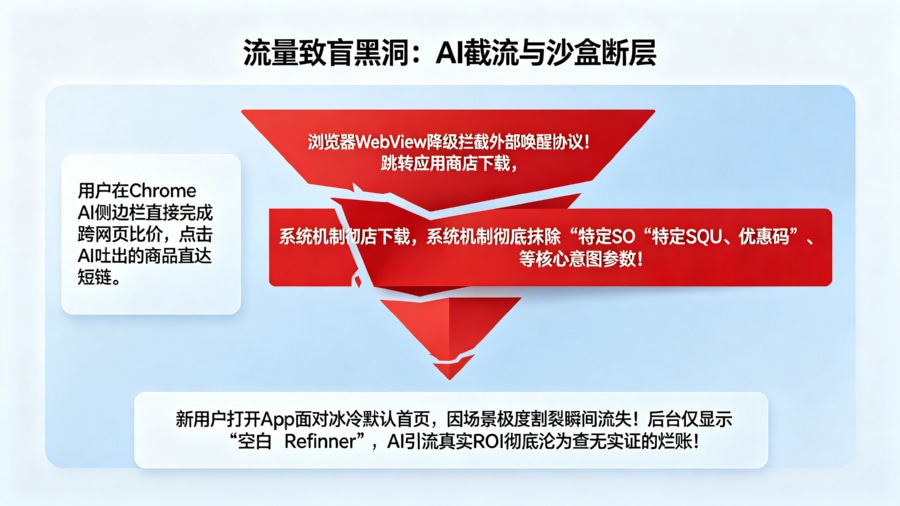 浏览器 Agent 化意图流量变异与跨域沙盒黑洞模型