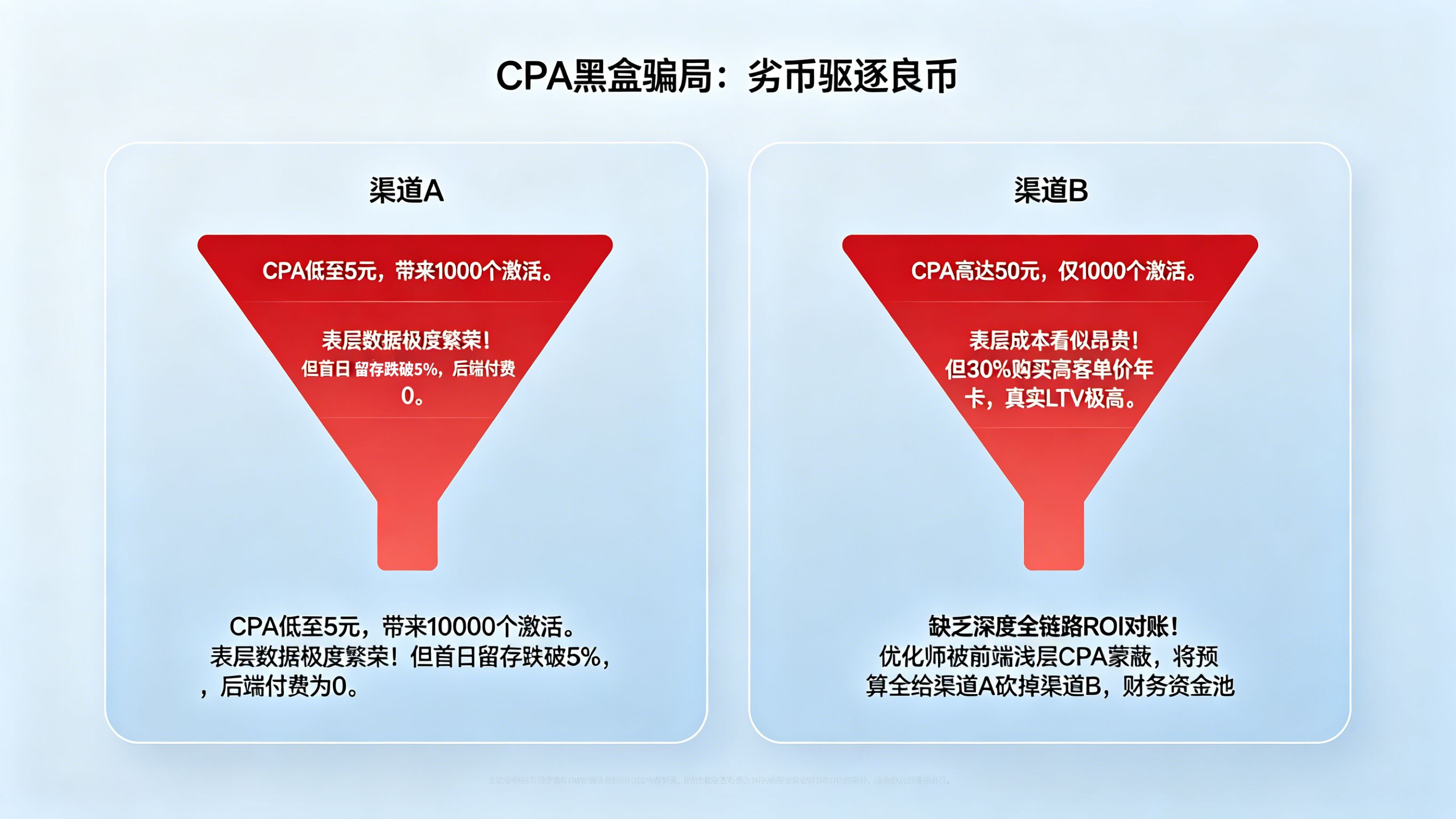表层 CPA 骗局与数据孤岛导致的预算流失模型