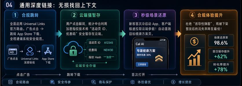 基于 Universal Links 的顺滑承接与参数找回