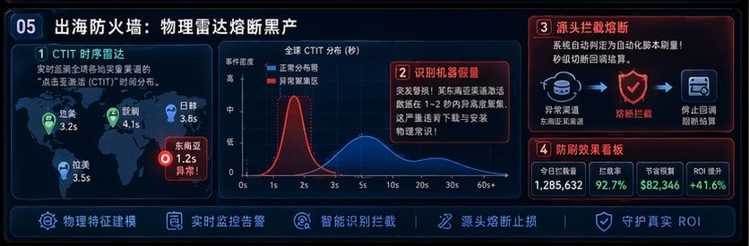 出海全渠道统计防火墙与黑产流量熔断雷达