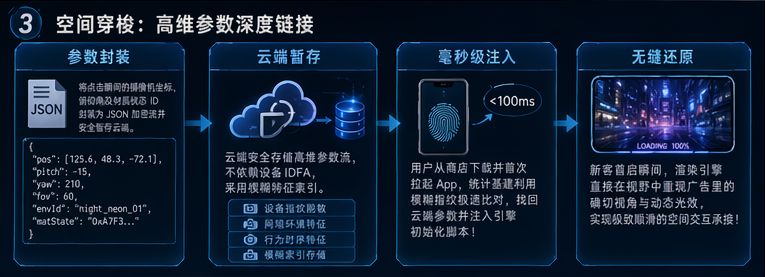 高维参数深度链接 3D 场景坐标直达架构