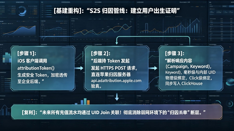 AdServices 框架 S2S 归因对账核心时序流转架构