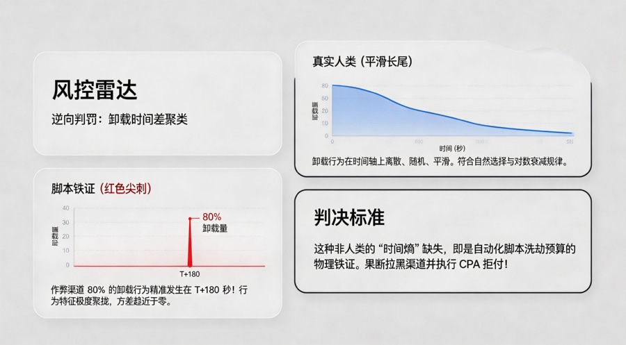 卸载行为反推作弊：卸载时间差聚类分析模型