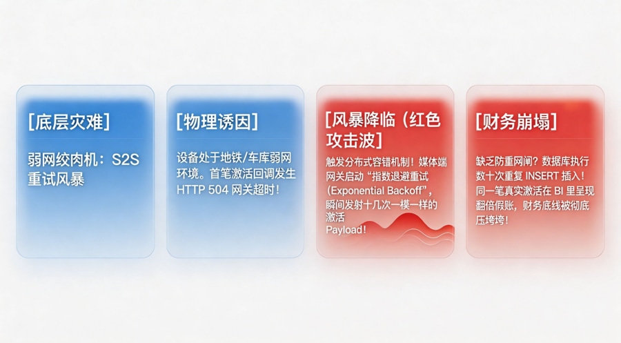 S2S 弱网重试风暴与并发乱序攻击模型