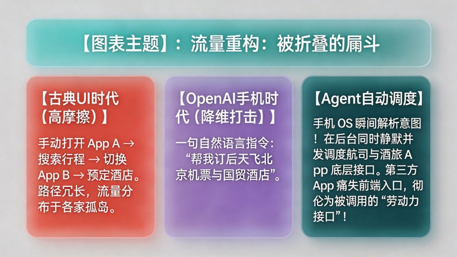从“App 货架”到“意图对话框”的漏斗折叠模型
