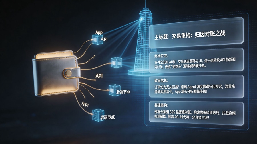 支付宝 AI 收引发交易重构与 App 归因重构全景图