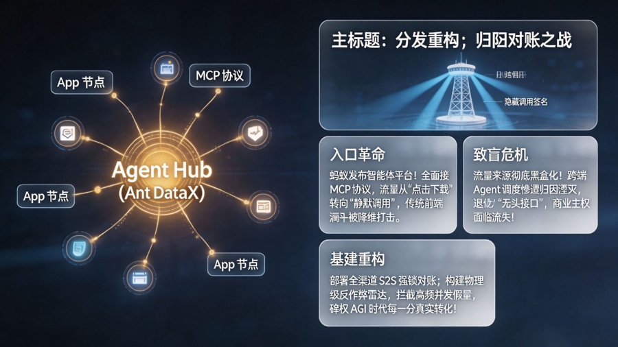 蚂蚁推智能体平台引发流量重构与 App 归因重构全景图