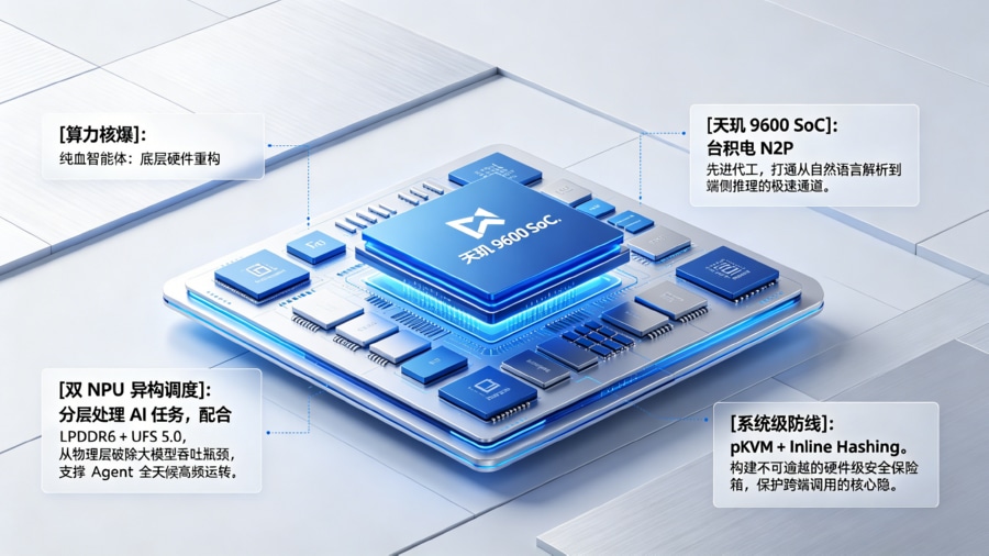 纯血智能体手机的底层硬件算力拓扑模型