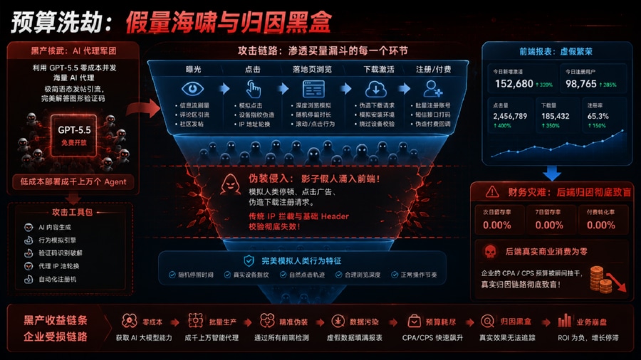 自动化假量暴击下的买量漏斗致盲模型