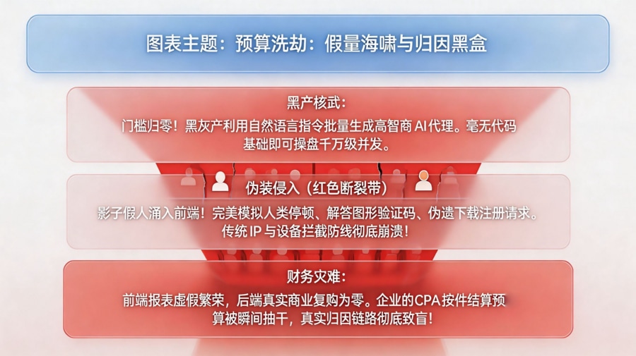 低门槛 AI 自动化假量暴击下的买量漏斗致盲模型