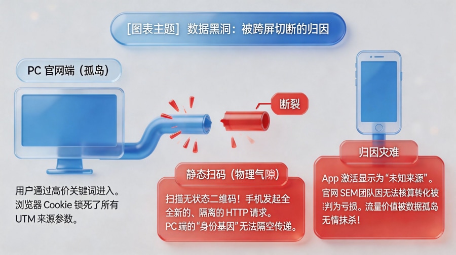 跨设备追踪的“物理气隙”与流量黑盒模型