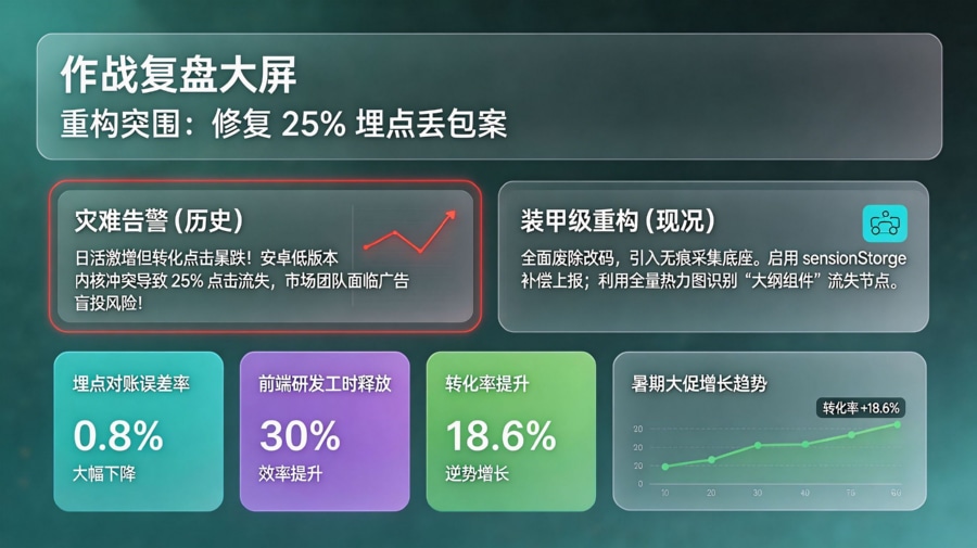某在线教育落地页埋点精度修复实战看板