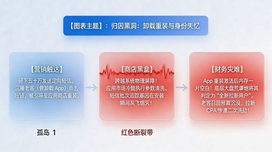 老客卸载重装&ldquo;身份混淆&rdquo;与归因黑洞模型