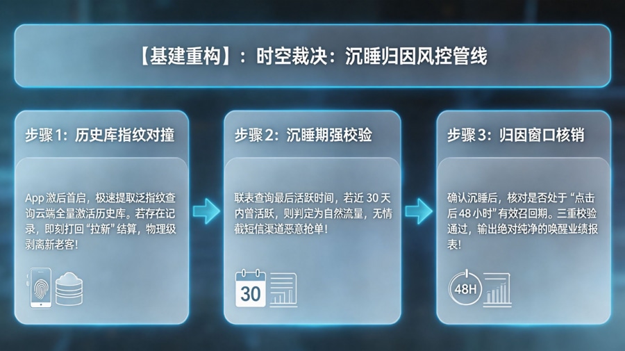 沉睡归因防抢单与历史指纹库对撞时序架构