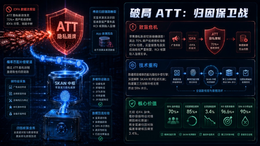 iOS 广告归因准不准原理与隐私限制下防丢数重构全景图