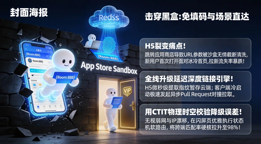延迟深度链接异步匹配与 H5 拉新冷启动场景还原全景图