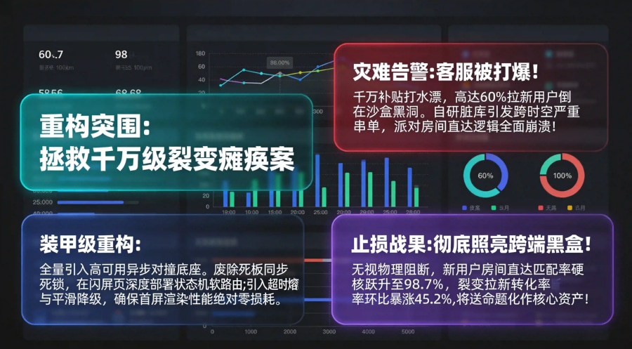 某社交 App 攻克冷启动死锁与串单灾难复盘看板