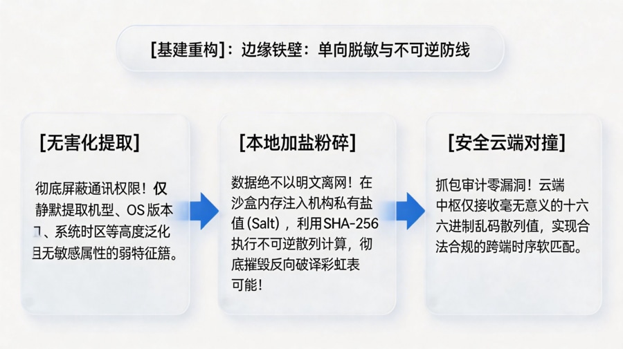 边缘计算脱敏与不可逆加盐哈希防线底层架构