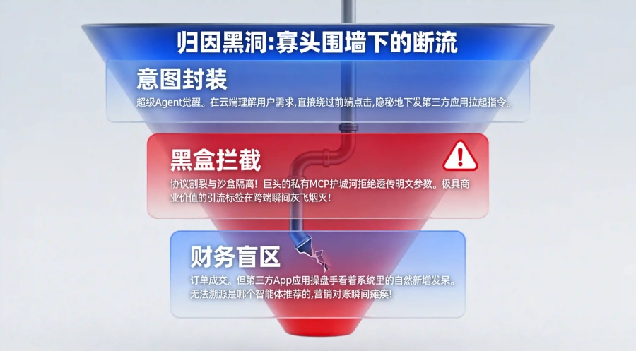 寡头割据时代的“归因致盲”断流黑洞模型