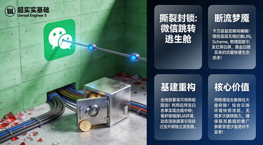 微信推广跳转防封杀与中间页降级逃生全景图