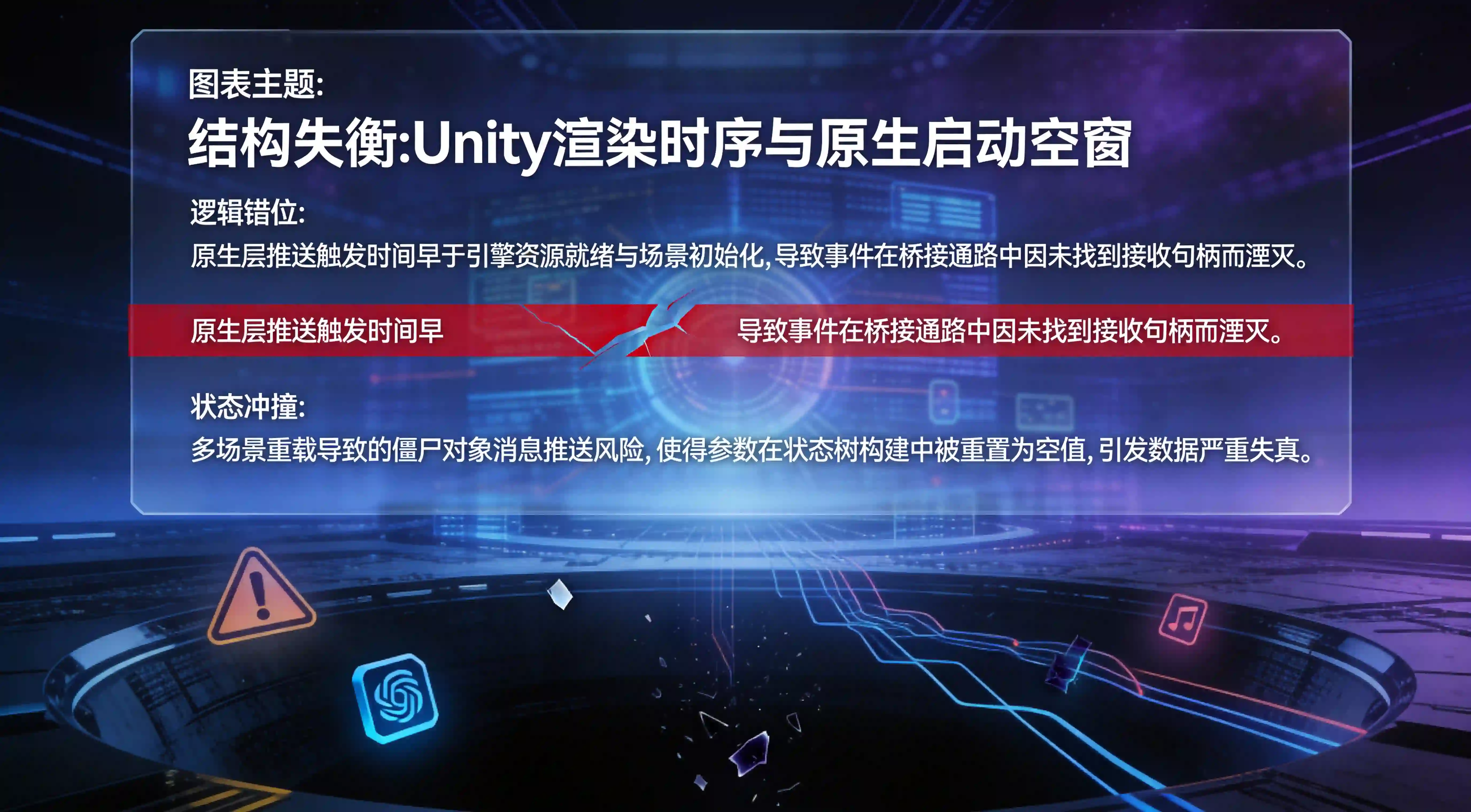 引擎初始化与原生启动生命周期黑盒错位模型图