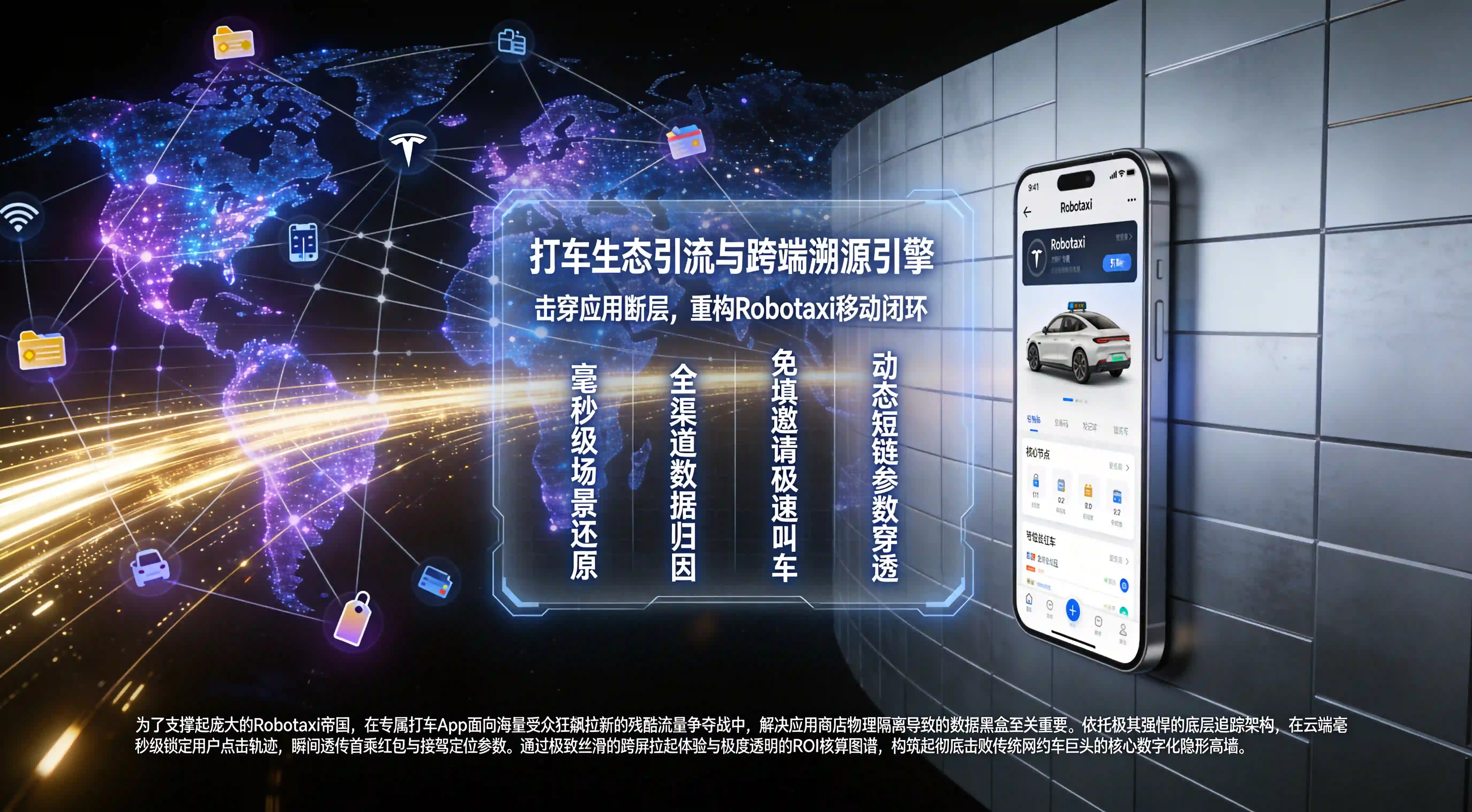 依托Open+底层算法的特斯拉打车App全渠道归因与免填邀请码跨端引擎