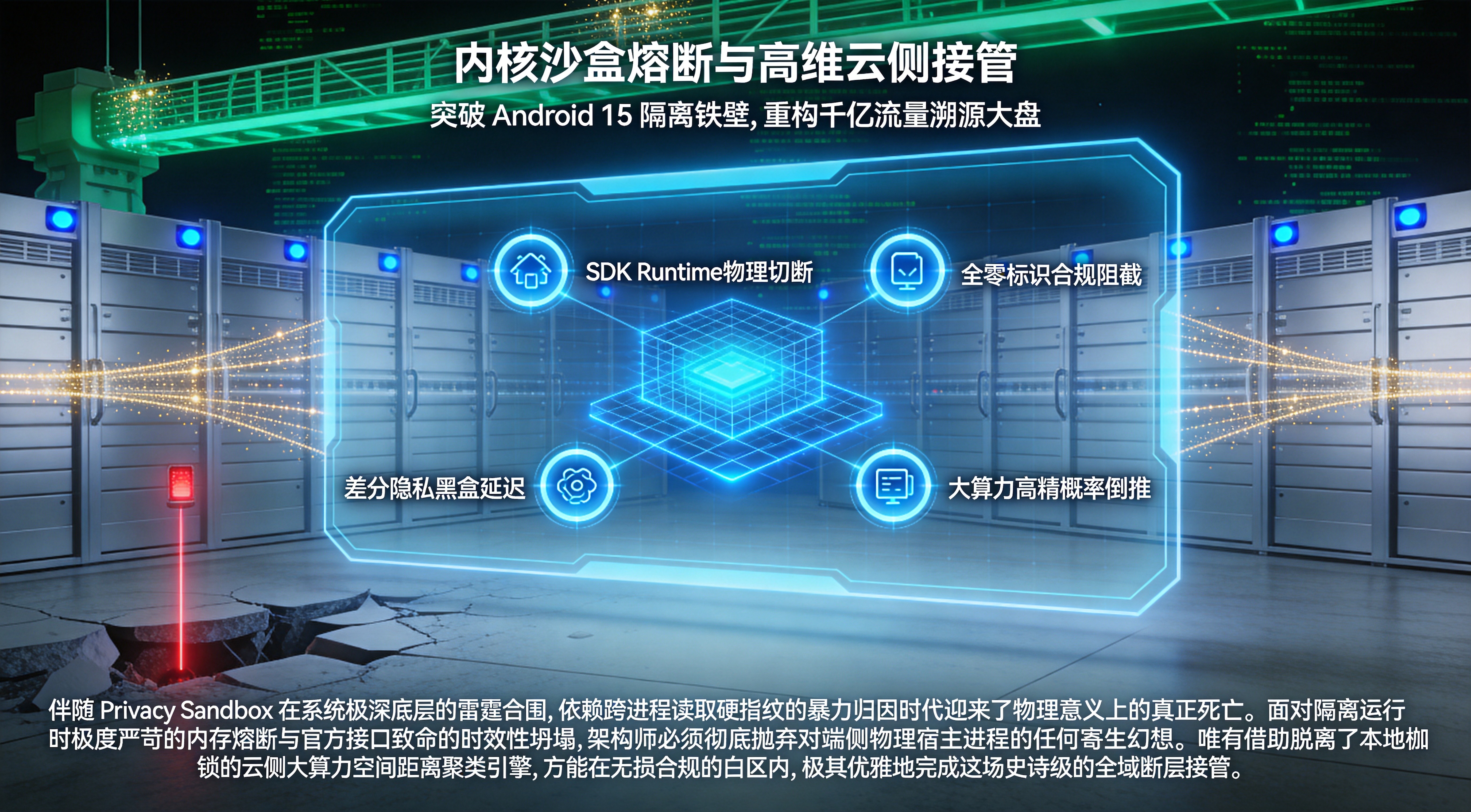 全景封面图 - Android 15 沙盒熔断与突围中枢