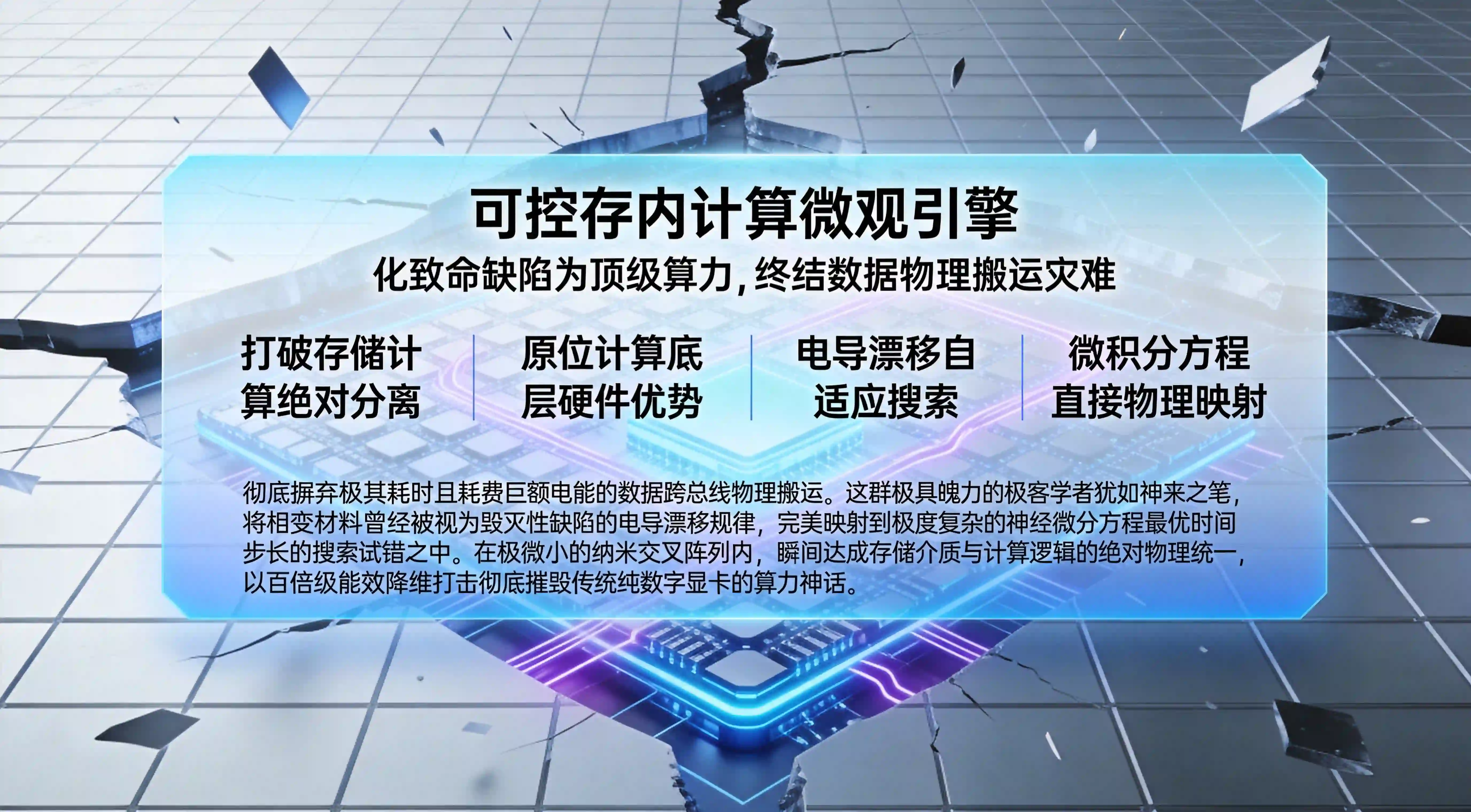相变型忆阻器交叉阵列物理演化与可控原位计算引擎数据看板