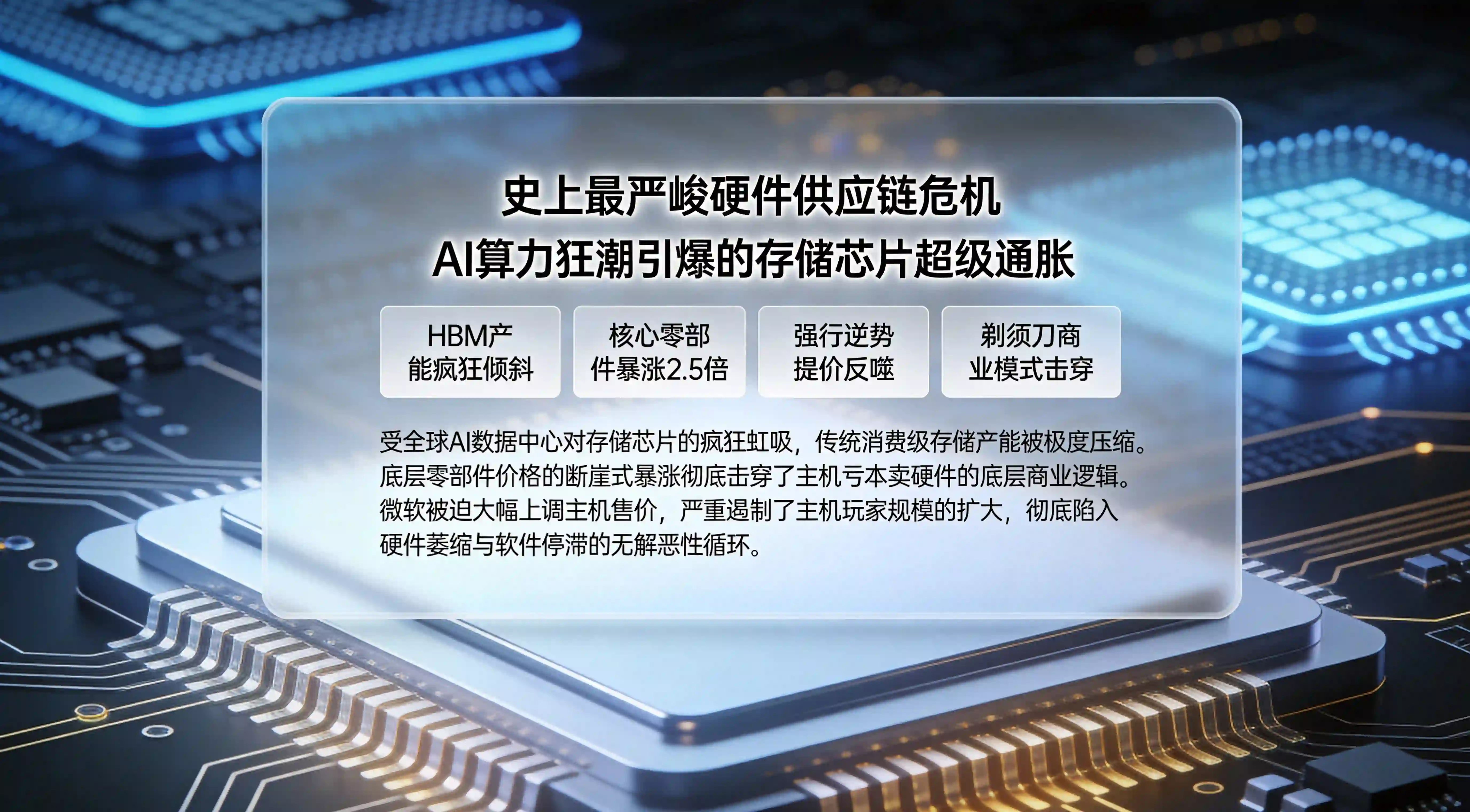 AI算力狂潮虹吸与游戏主机硬件供应链断裂危机看板