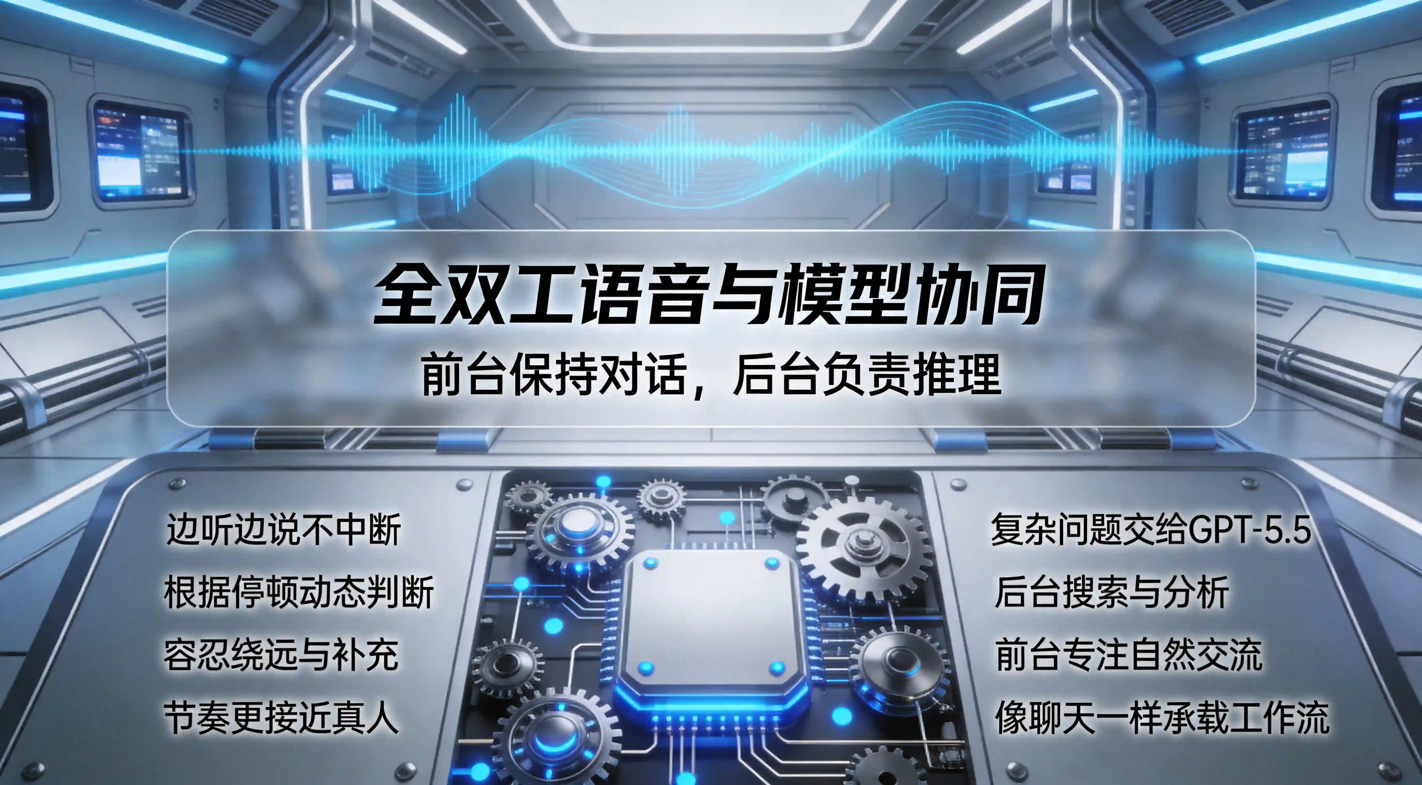 GPT-Live全双工语音架构与前台后台分工星舱看板