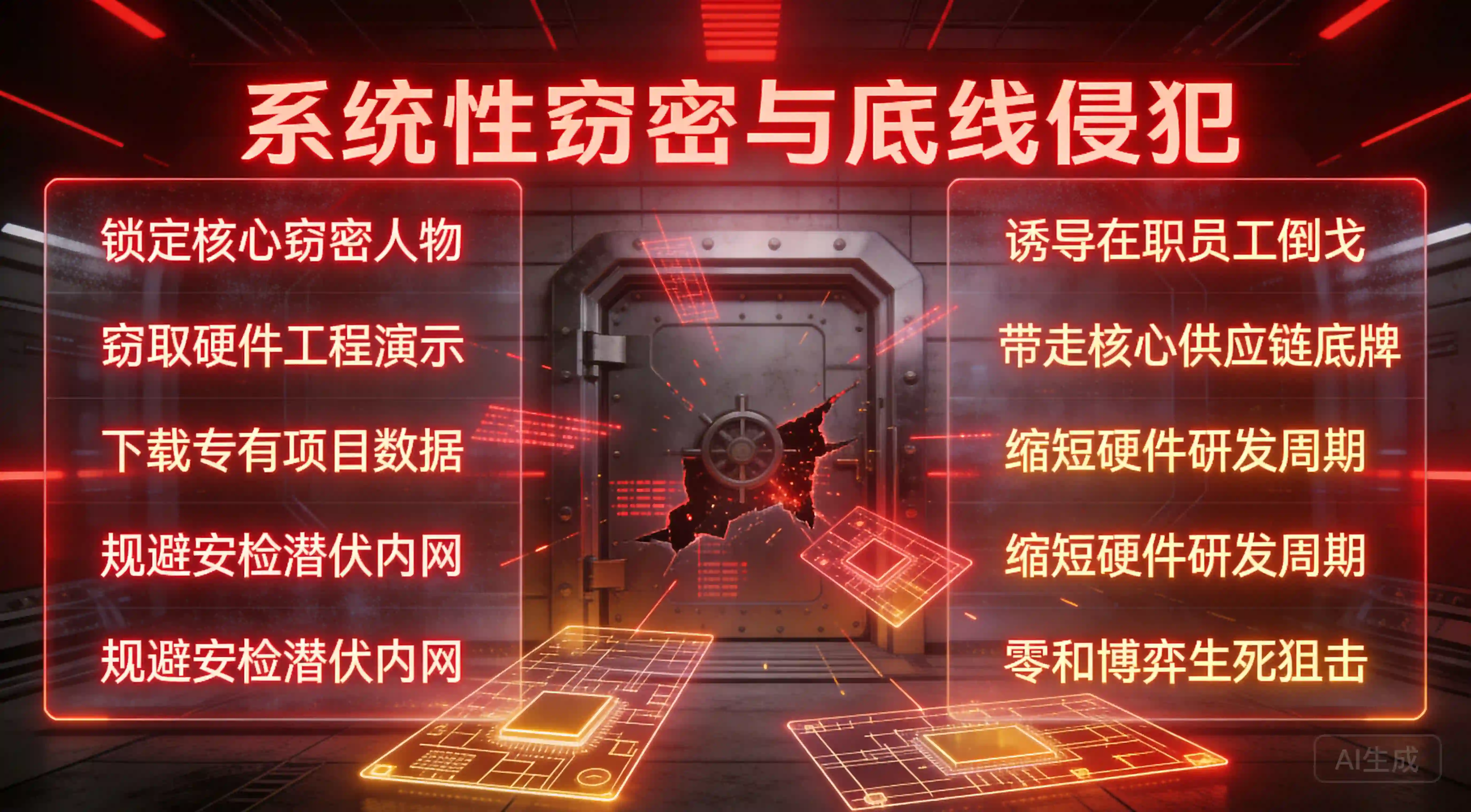 窃取商业机密与硬件供应链情报外泄星舰监控看板