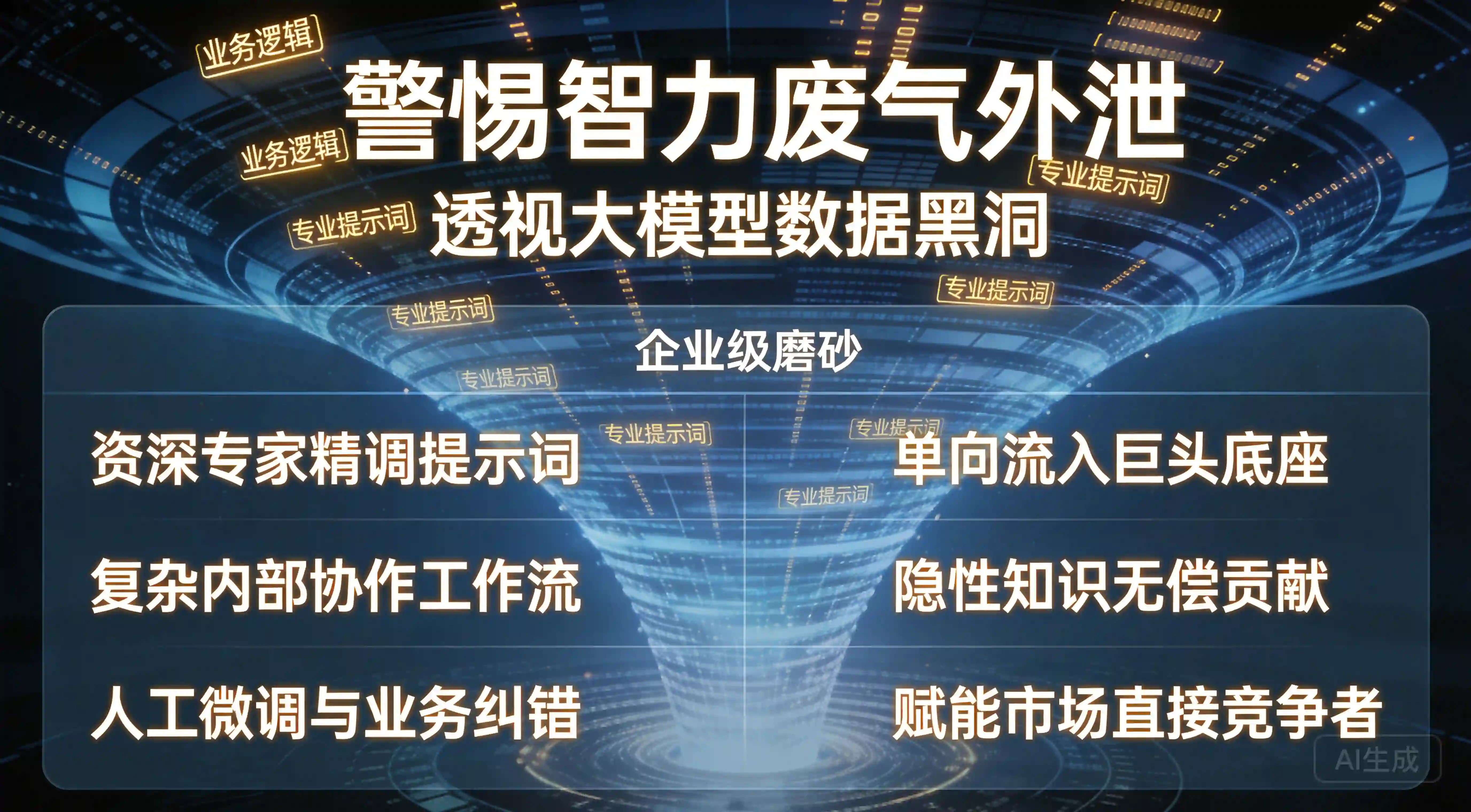 智力废气单向流入大模型黑洞全息监控看板